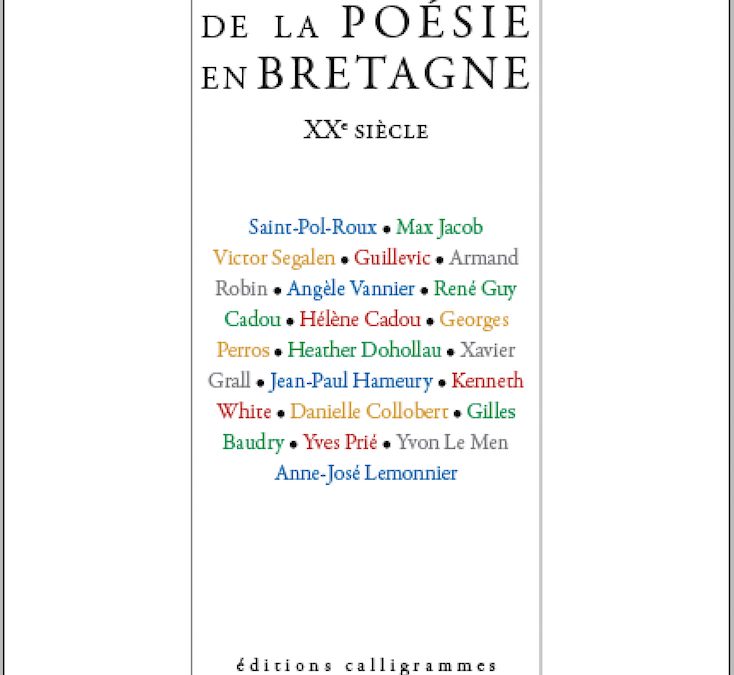 Sortie : Anthologie de la poésie en Bretagne