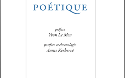 Sortie : « Œuvre poétique » de Xavier Grall